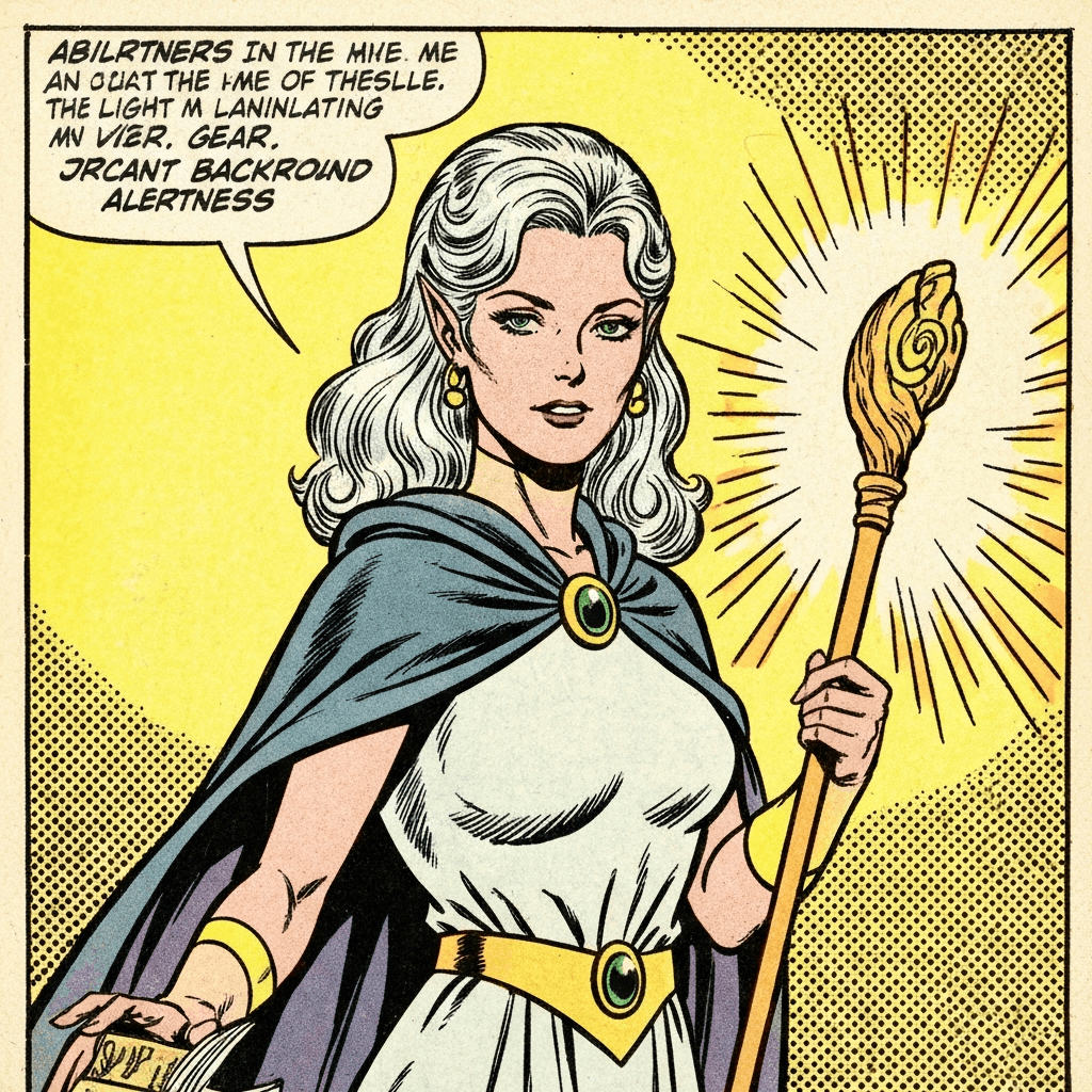 Portrait of Luminara, a Legendary Human